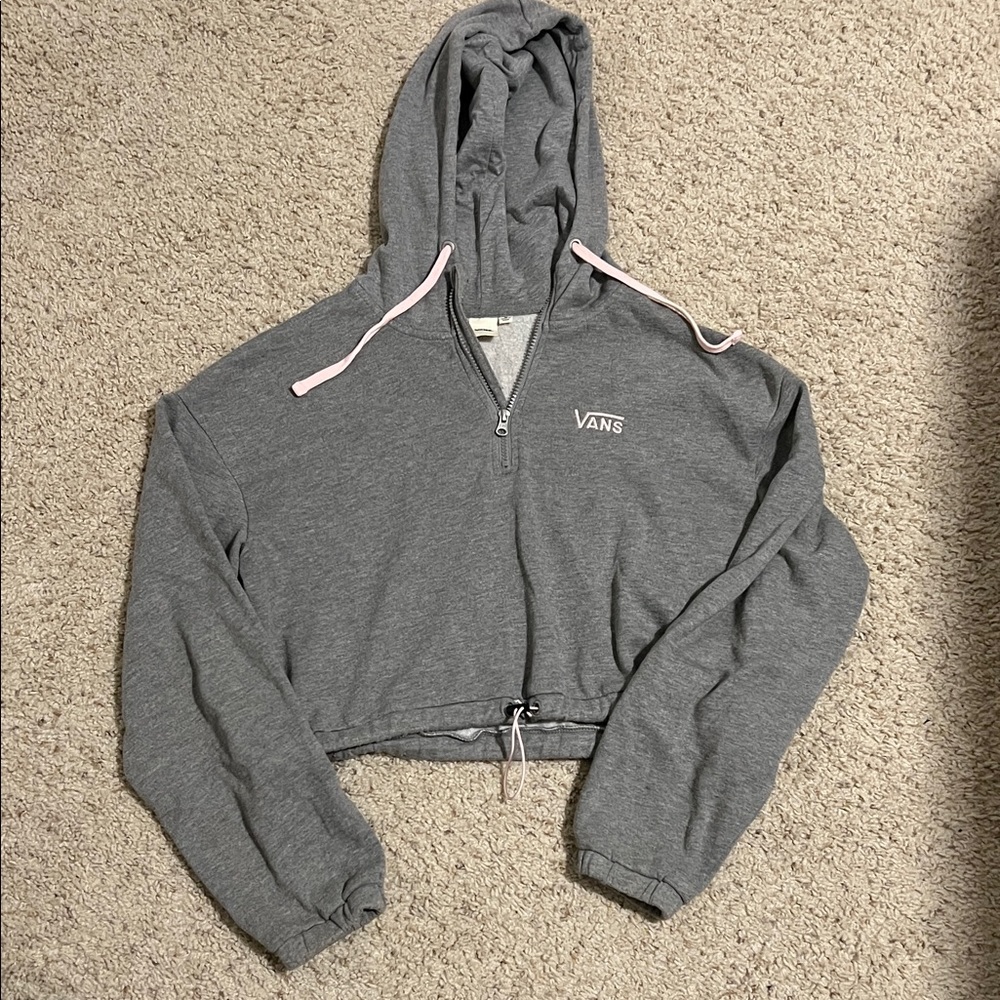 Vans Heather Gray Zip-Up Hoodie